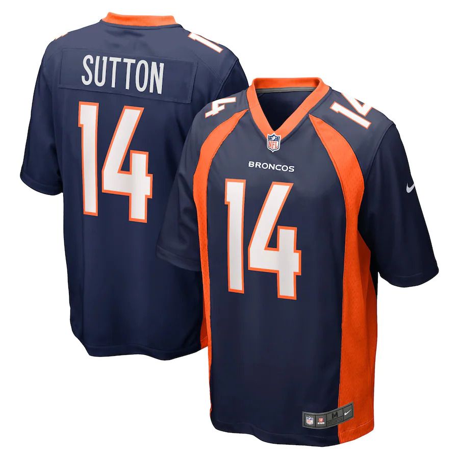 Men Denver Broncos #14 Courtland Sutton Nike Blue Game Player NFL Jersey->denver broncos->NFL Jersey